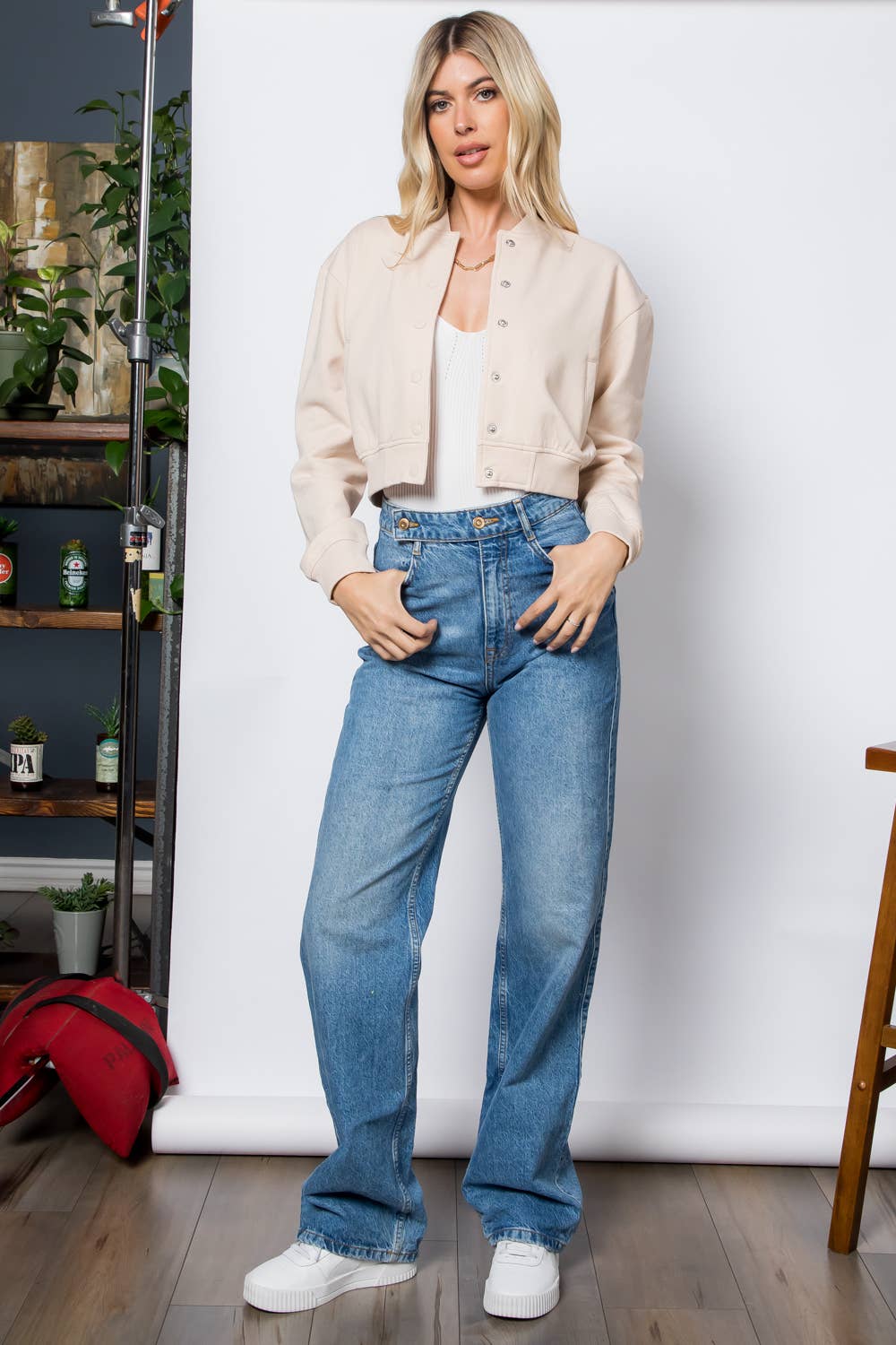 26 International - Wholesale Bomber Jacket - Women's - Fleece Bomber Jacket8