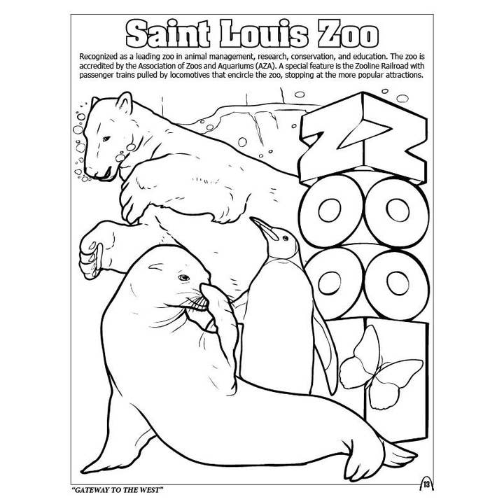 Really Big Coloring Books | ColoringBook.com - Wholesale Coloring & Activity Book - Kids & Baby - Saint Louis ‘Gateway to the West’ Coloring Book 8.5 x 112