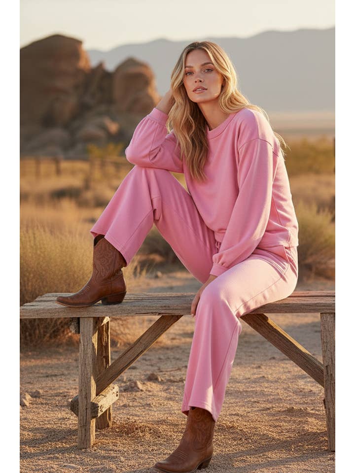 Sewn and Seen - Wholesale Lounge Set - Women's - SCUBA TOP AND PANT SETS2