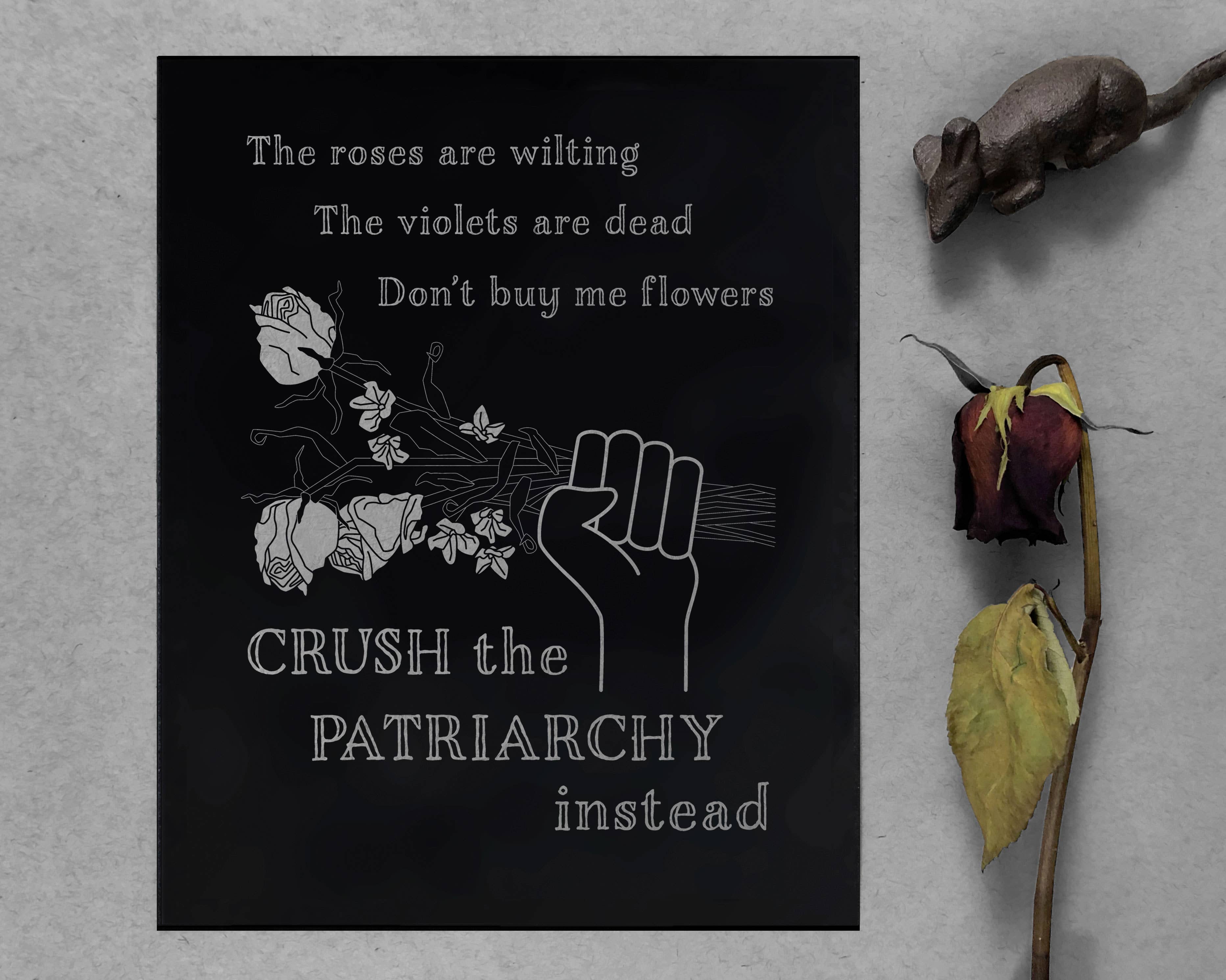 Shoji Note - Wholesale Art Print - Crush the Patriarchy Art Print0