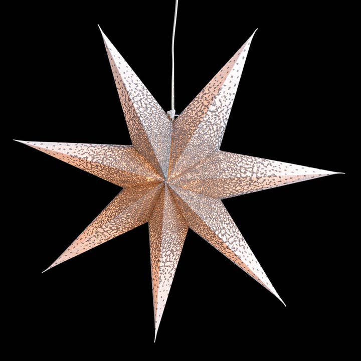 Wurm - Wholesale Christmas Decoration - Paper star with 7 points Gold, Silver Ø60cm