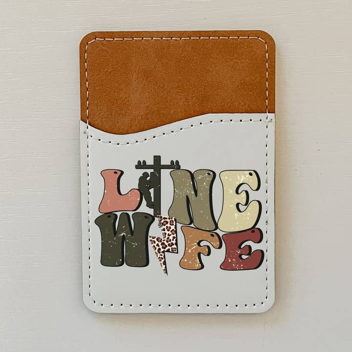 Line Wife Leather Card Holder for wholesale by Olivia + Rose