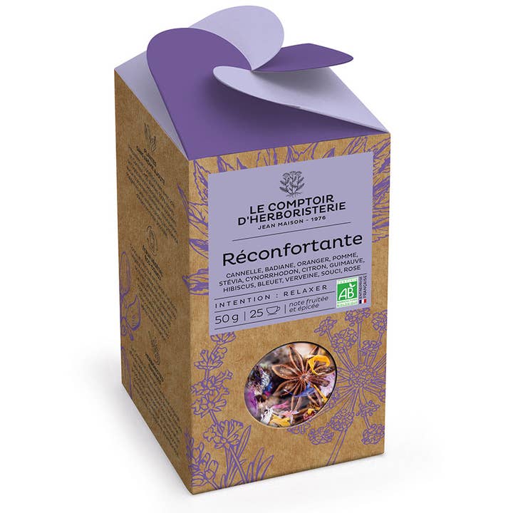 LE COMPTOIR D'HERBORISTERIE - Wholesale Health/Detox Tea - LA COMFORTANTE ORGANIC HERBAL TEA 50G - POLAR