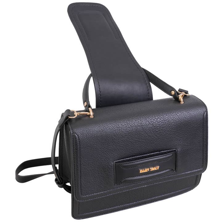 Magid – Großhandel Umhängetasche - Damen – Magid Ellen Tracy Umhängetasche mit genarbtem Leder und Klappe2