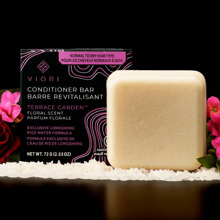 Viori Beauty - Wholesale Hair Conditioner - Rice Water Conditioner Bar | Terrace Garden™ | Dry Hair