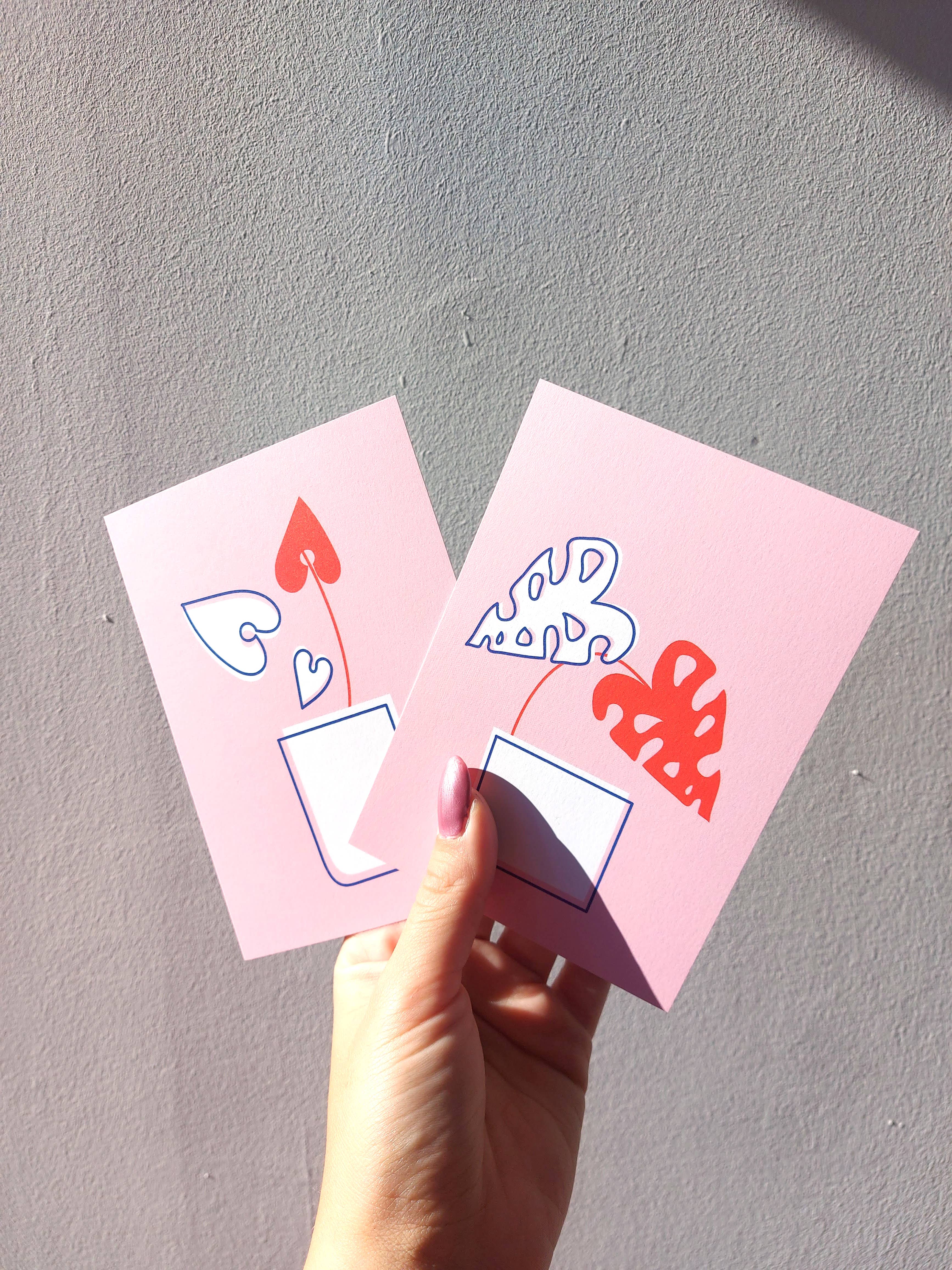 Lemon.lemoff - Wholesale Love Card - Pothos plant pot illustration card2