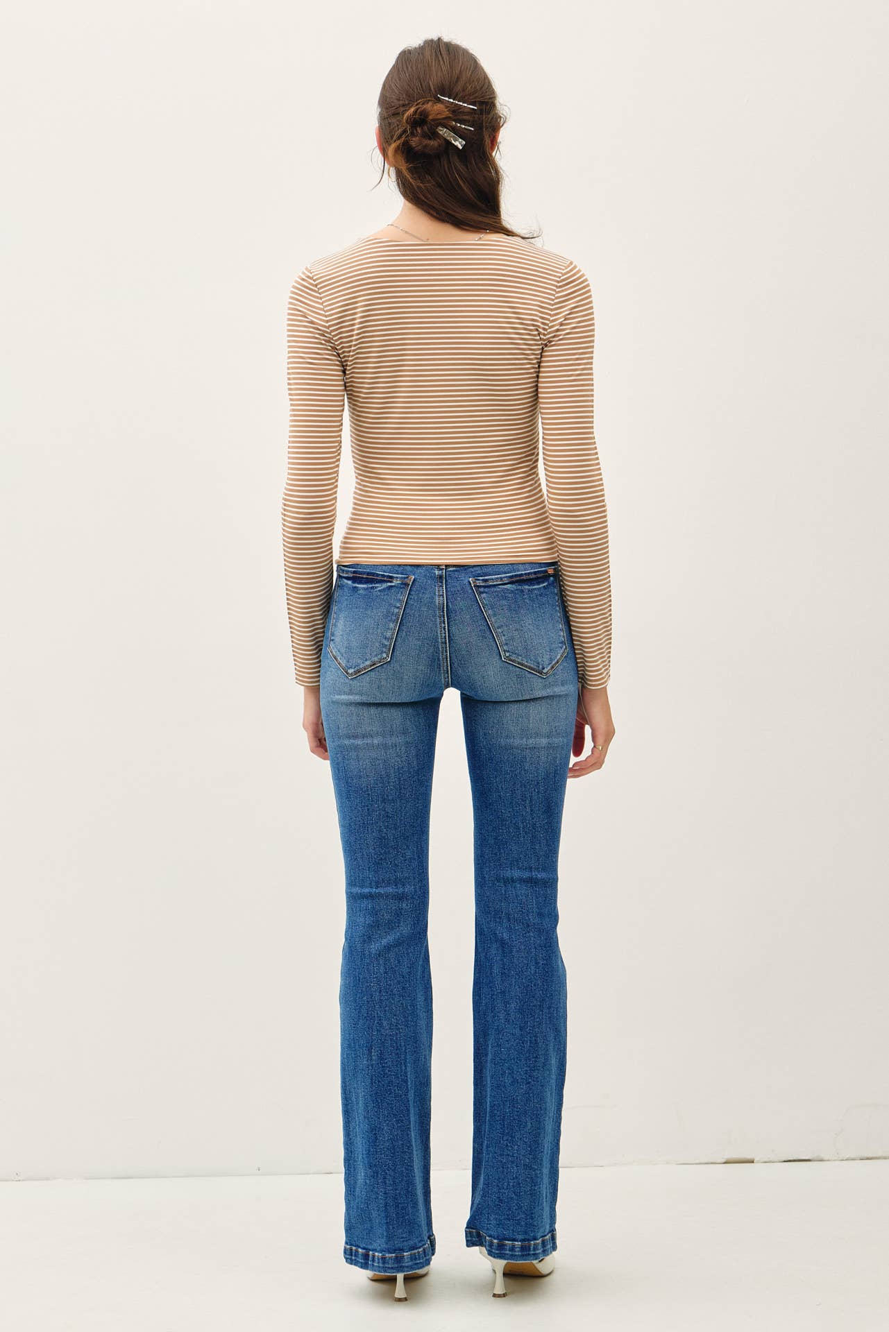 Be Cool - Vente Haut en maille – femme - TOP À MANCHES LONGUES RAYÉ ULTRA DOUX BASIQUE11