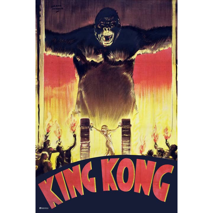 King Kong Poster France 1933 12x18 for wholesale by Gotham Gifts