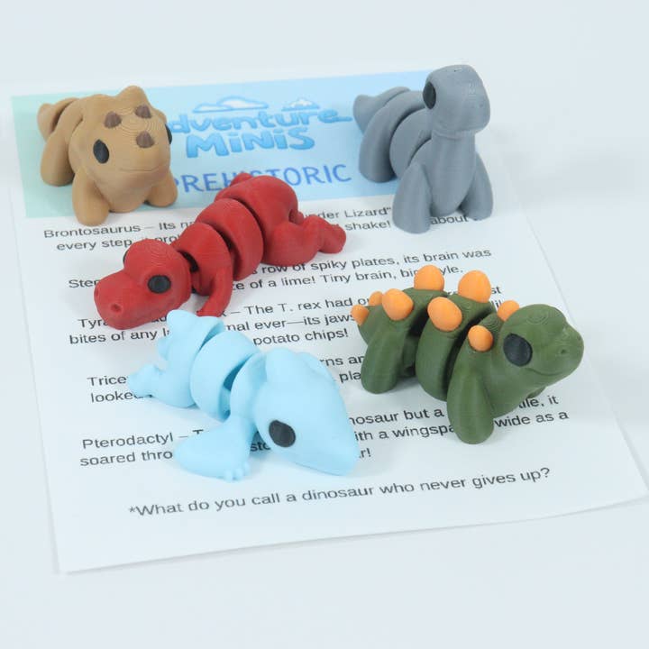 MrSpinner - Wholesale Fidget Toy - Kids - 3D Printed Animals – Adventure Minis Dinosaur Set3