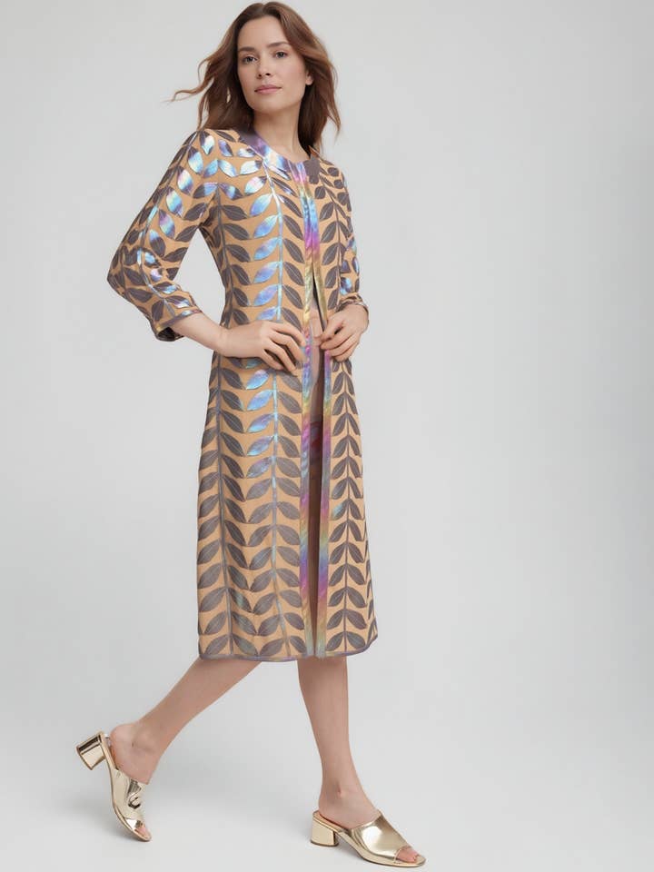 Chaqueta larga de piel sintética con mangas 3/4 (Brillo Láser) para venta al por mayor de Ellyndale