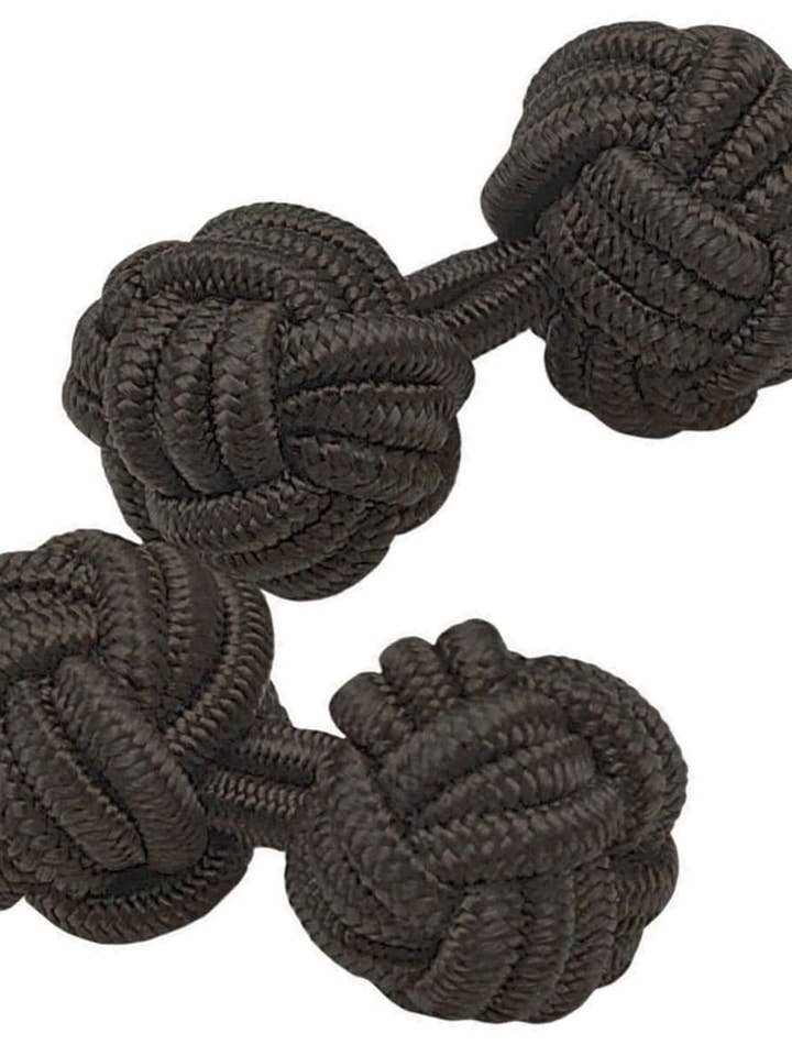 ELASTISKA MANSCHETTKNAPPAR MED BRUNA BOLLAR för wholesale av Josvil