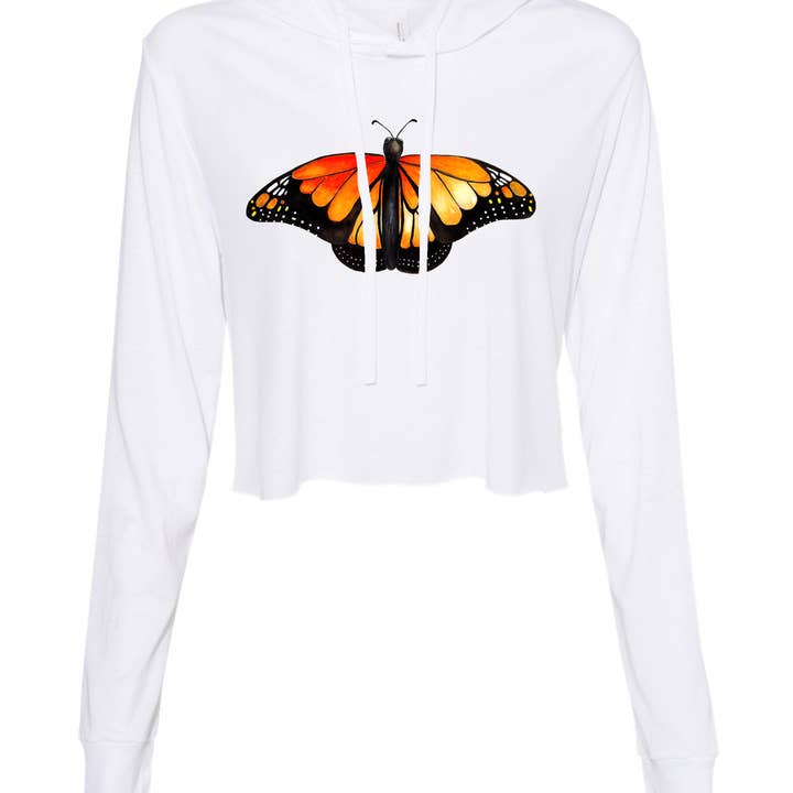 Monarch - Sweat à capuche fin pour la vente par Blue Mermaid Art