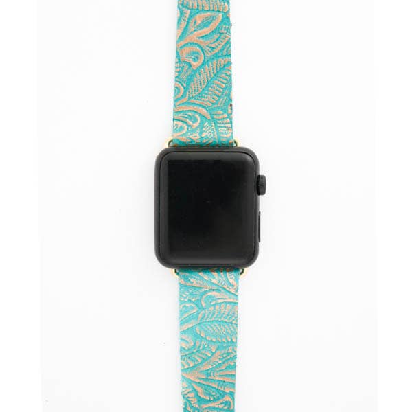 Turquoise Carved Watch Band for wholesale by KEVA and Created By