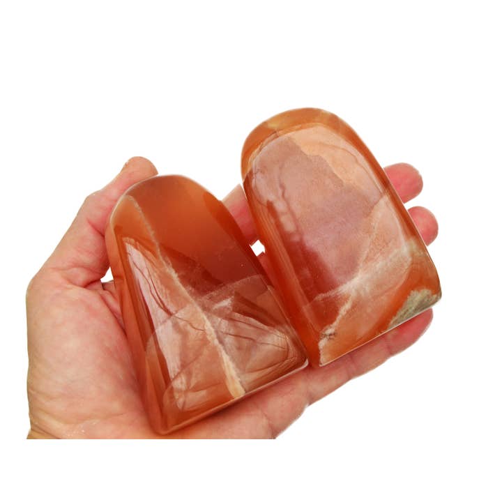 Kaia & Crystals – Großhandel Spiritueller Stein/Kristall – Honigcalcit in freier Form (300 g — 800 g)