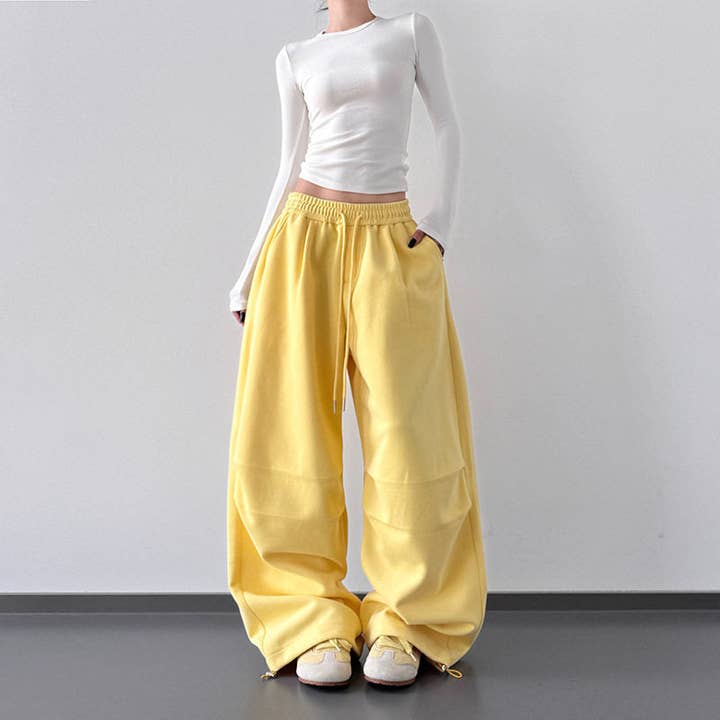 Unifarbene lässige locker sitzende Jogginghose für den Großhandel von Plush Looks