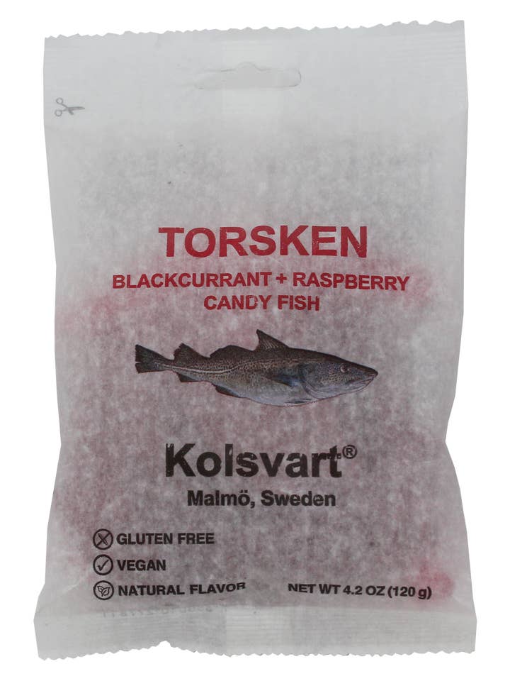 Raspberry and Blackcurrant Swedish Fish - 4.2oz (120gm) and other Purchase Wholesale marino. Free Returns & Net 60 Terms on Faire trending on Faire.