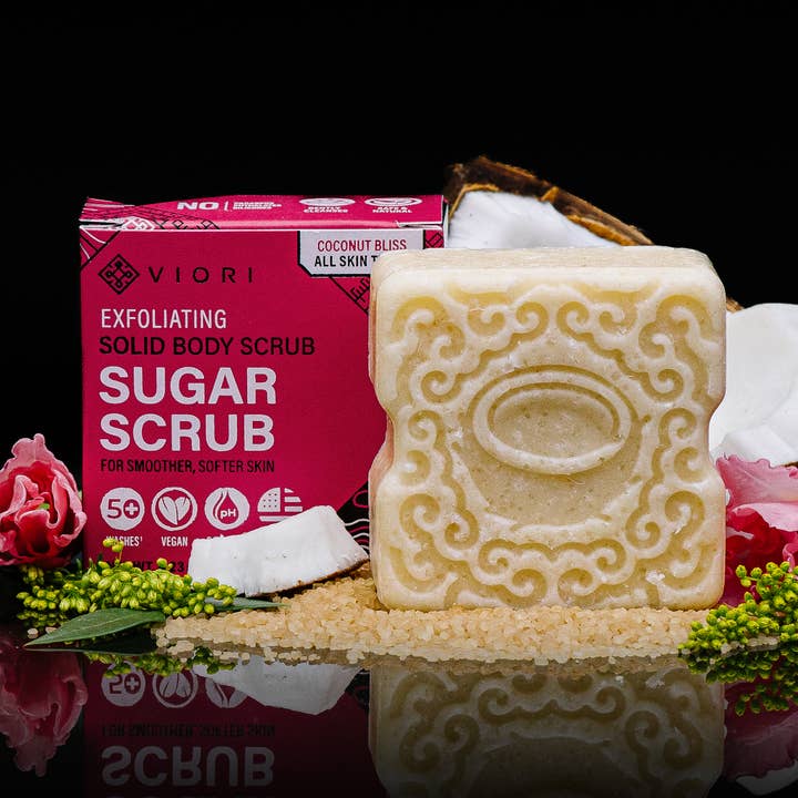 Viori Beauty - Wholesale Body Scrub/Exfoliant - Limited Edition | Sugar Scrub Bar | Coconut Bliss0