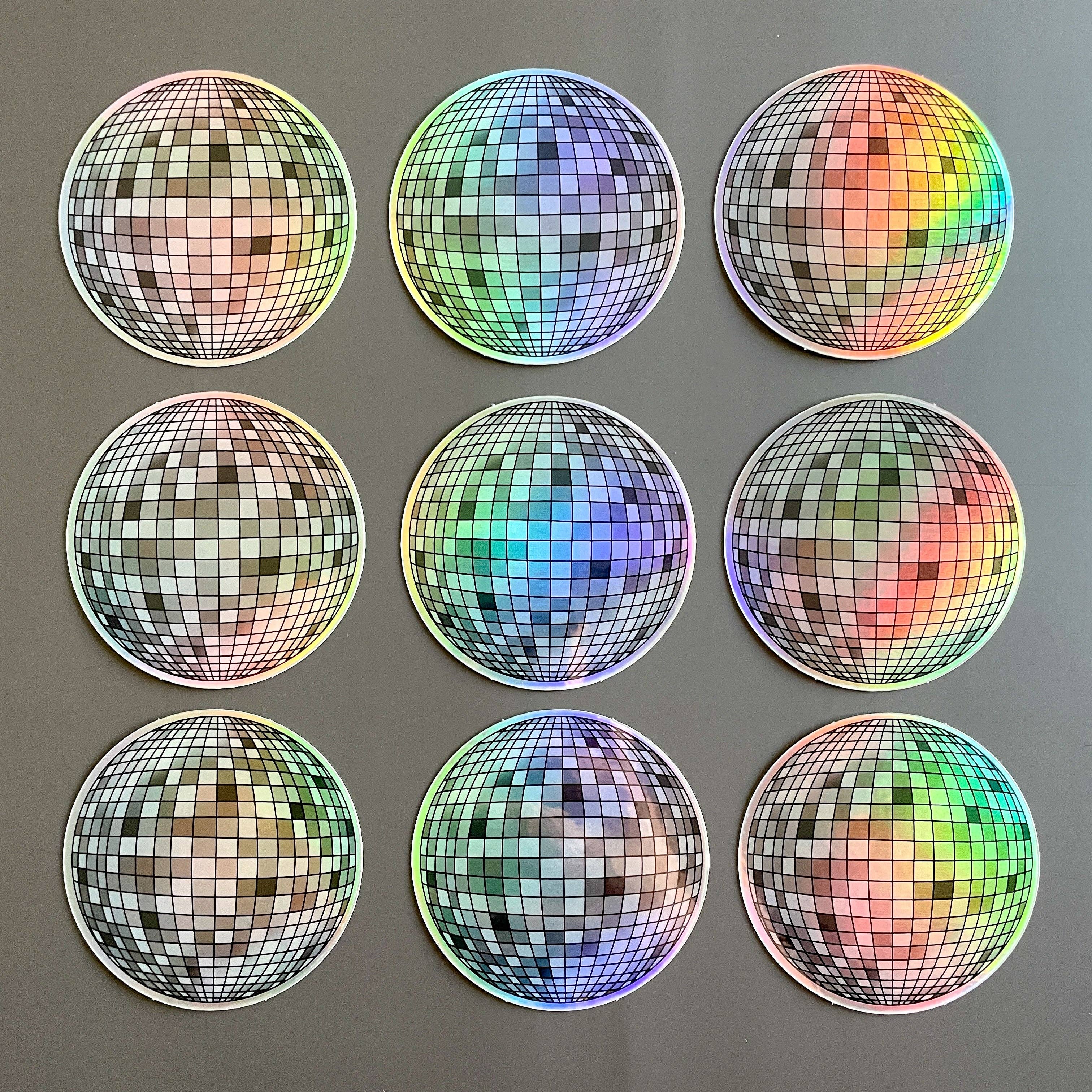 Stark + Stanley - Wholesale Sticker - Disco Ball Holographic Sticker1
