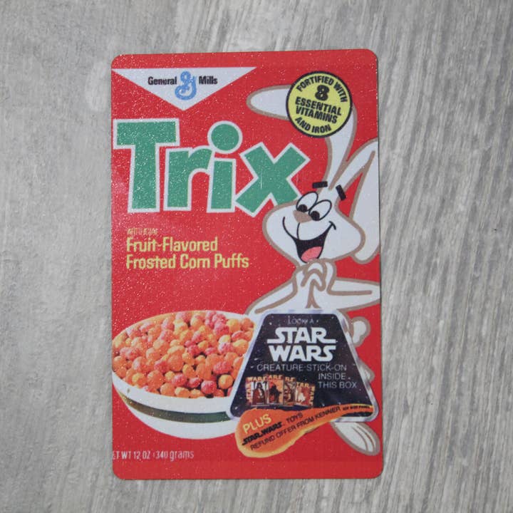 Imán de aluminio para cereales para desayuno Trix Classic Style para venta al por mayor de Raven Design