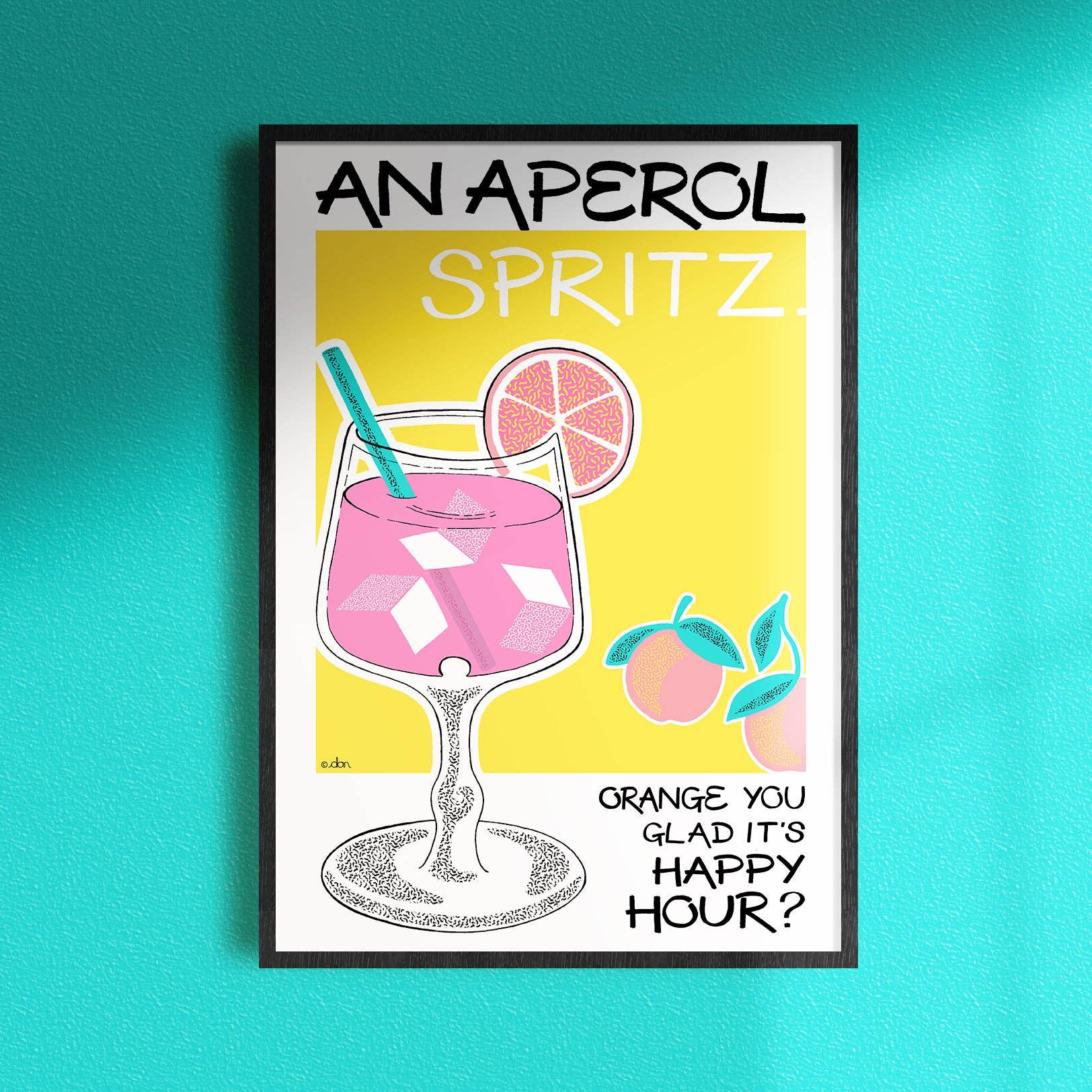 Don Design - Wholesale Art Print - Aperol Spritz Cocktail Bar/Kitchen Art Print