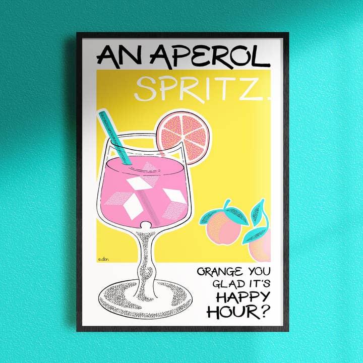 Don Design - Wholesale Art Print - Aperol Spritz Cocktail Bar/Kitchen Art Print0