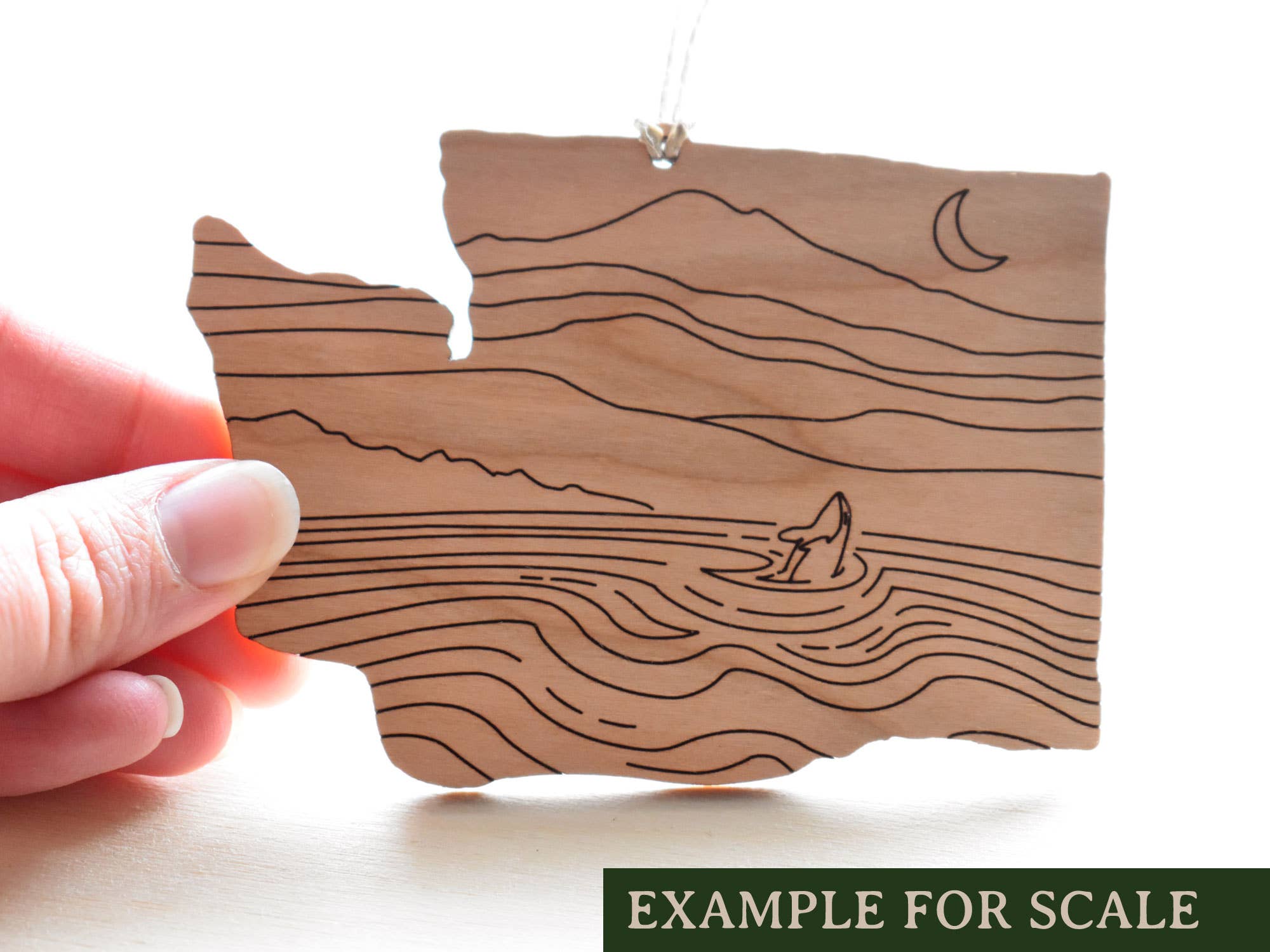 Forever Northwest - Wholesale Ornament - Washington Mountains Christmas Ornament2