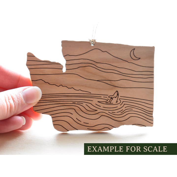 Forever Northwest - Wholesale Ornament - Washington Mountains Christmas Ornament2