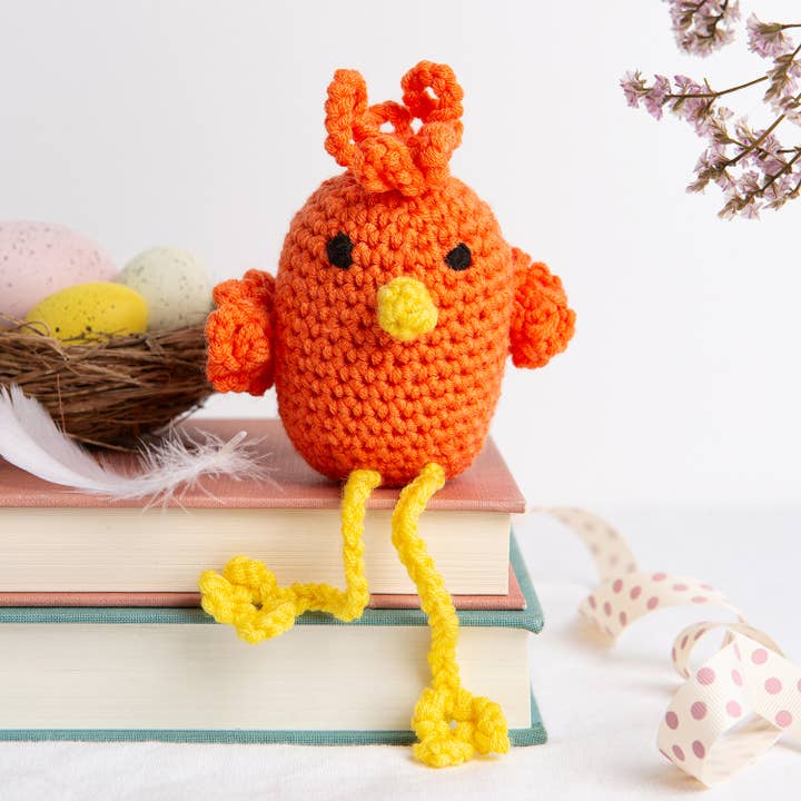 Wool Couture Company - Wholesale Knitting/Crochet Supplies - Mini Hugo Easter Chick Duo Easy Crochet Kit1