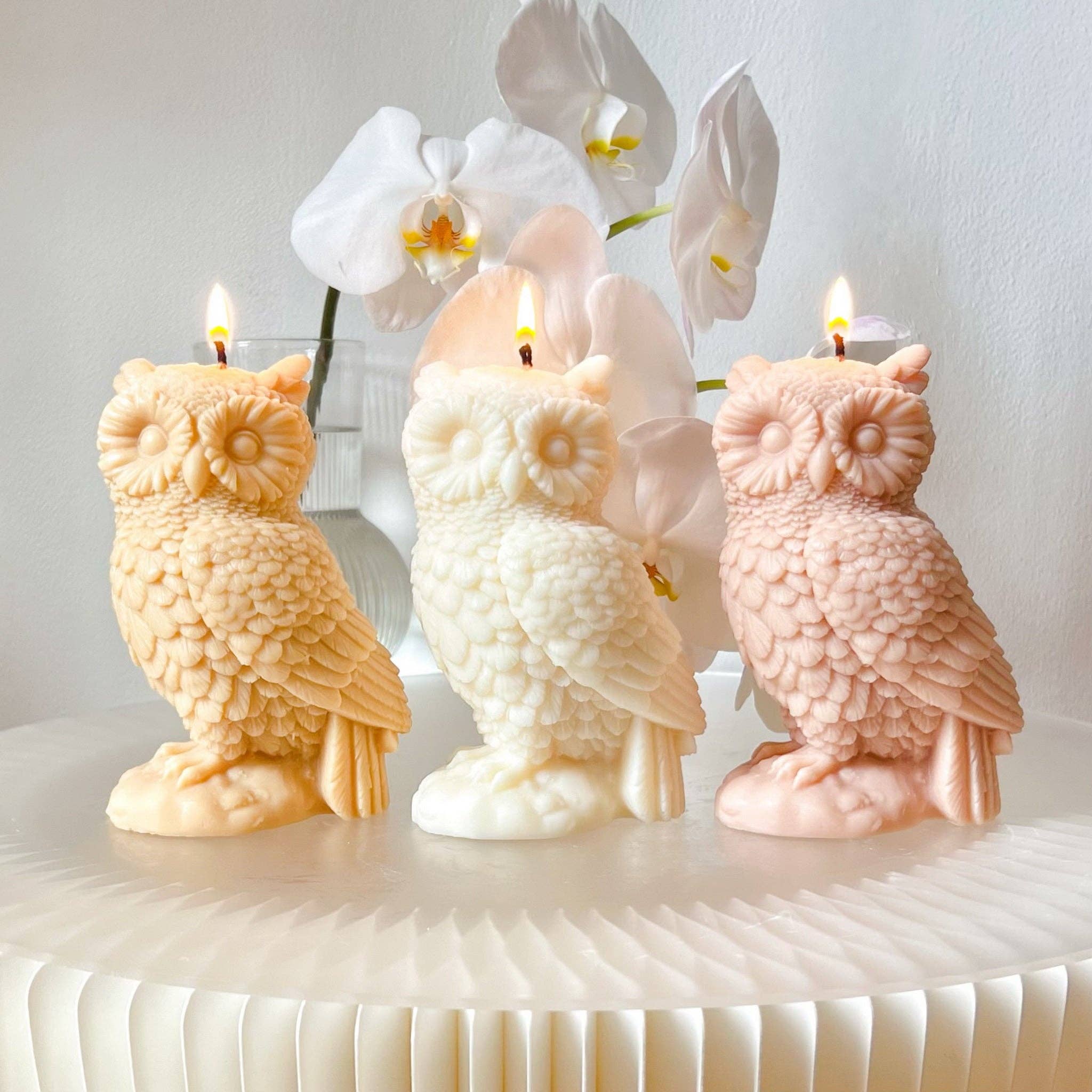 LMJ Candles - Wholesale Novelty candle - Large Owl Shaped Scented Soy Candle1