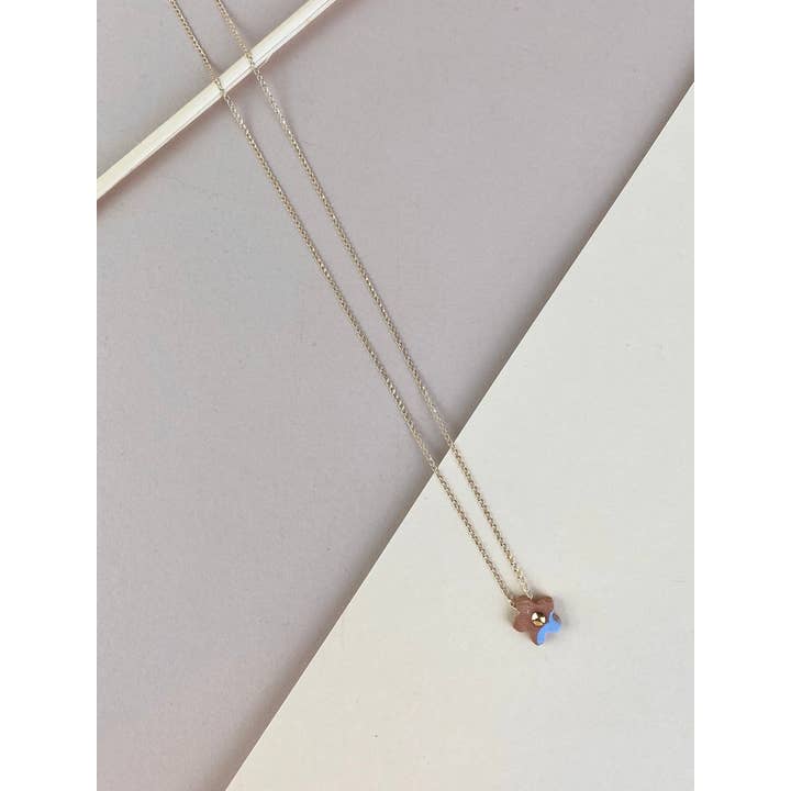 Barrow PDX - Wholesale Pendant/Charm Necklace - Mini Flower Necklace - Various Colors3