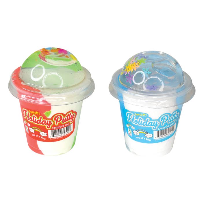 Geddes - Wholesale Putty/Slime - Kids - HOLIDAY CONFETTI PUTTY 12/DSP