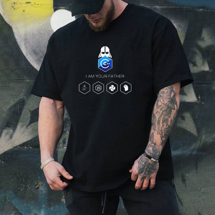 Computer IT Programmer C++ Print T-shirt til mænd for engroshandel hos novaxau