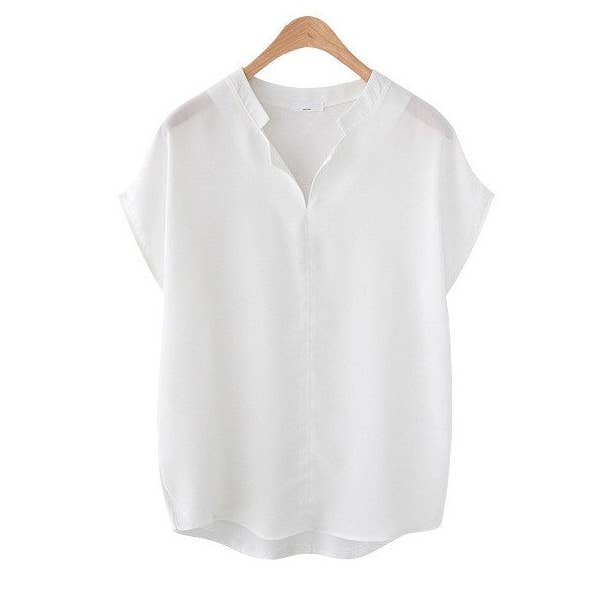 Loose Fit Short Sleeve Shirt - Casual And Versatile for wholesale by UZ Wholesale Store