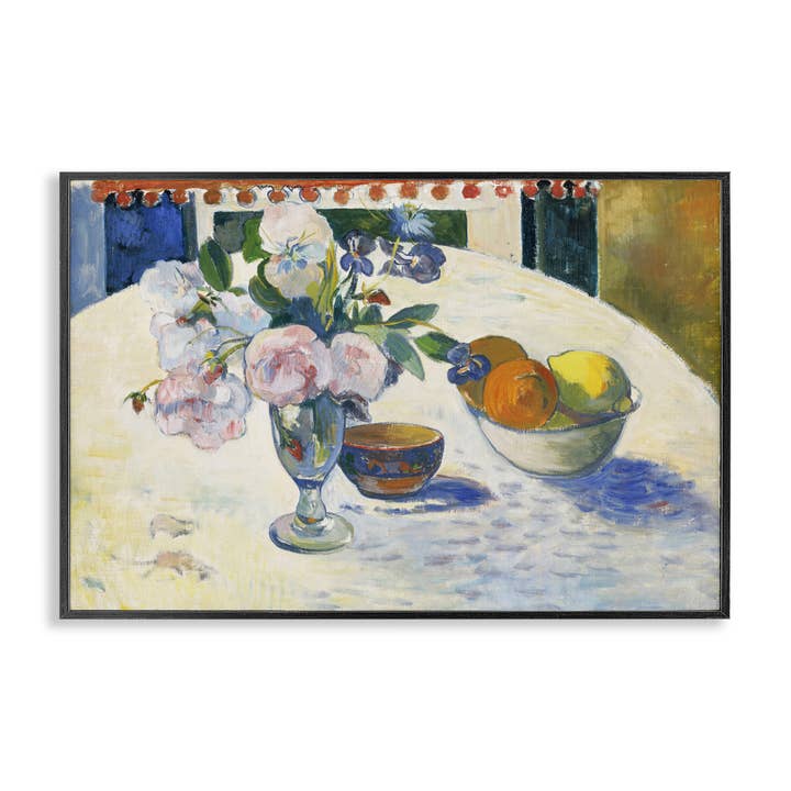 Klassisk Gauguin Blomster & Frugtskål - Indrammet Vægkunst for engroshandel hos Stupell Industries