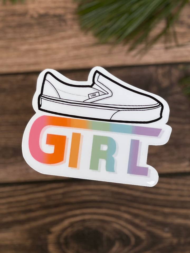 Vans Sticker | Vinyl Waterproof Sticker | Shoe Sticker | Footwear Decal for wholesale by Wild Moon Crafted