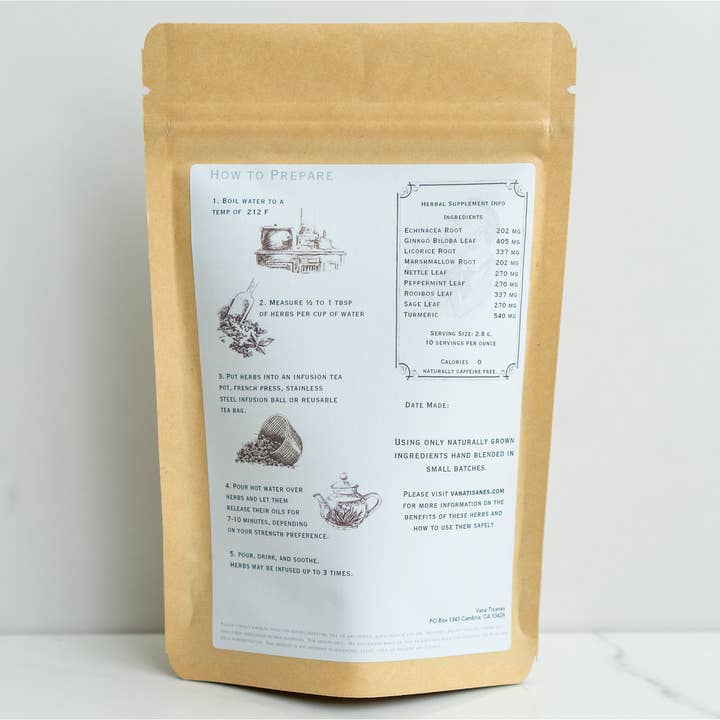 Vana Tisanes - Wholesale Health/detox tea - Allergy Herbal Tea2