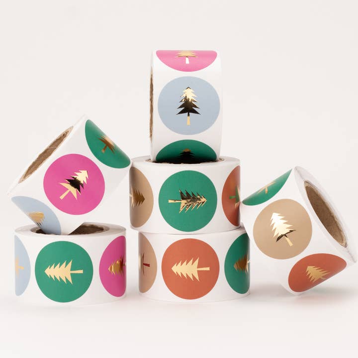 liebevoll verpackt - Wholesale Sticker - Sticker fir tree, 35mm2