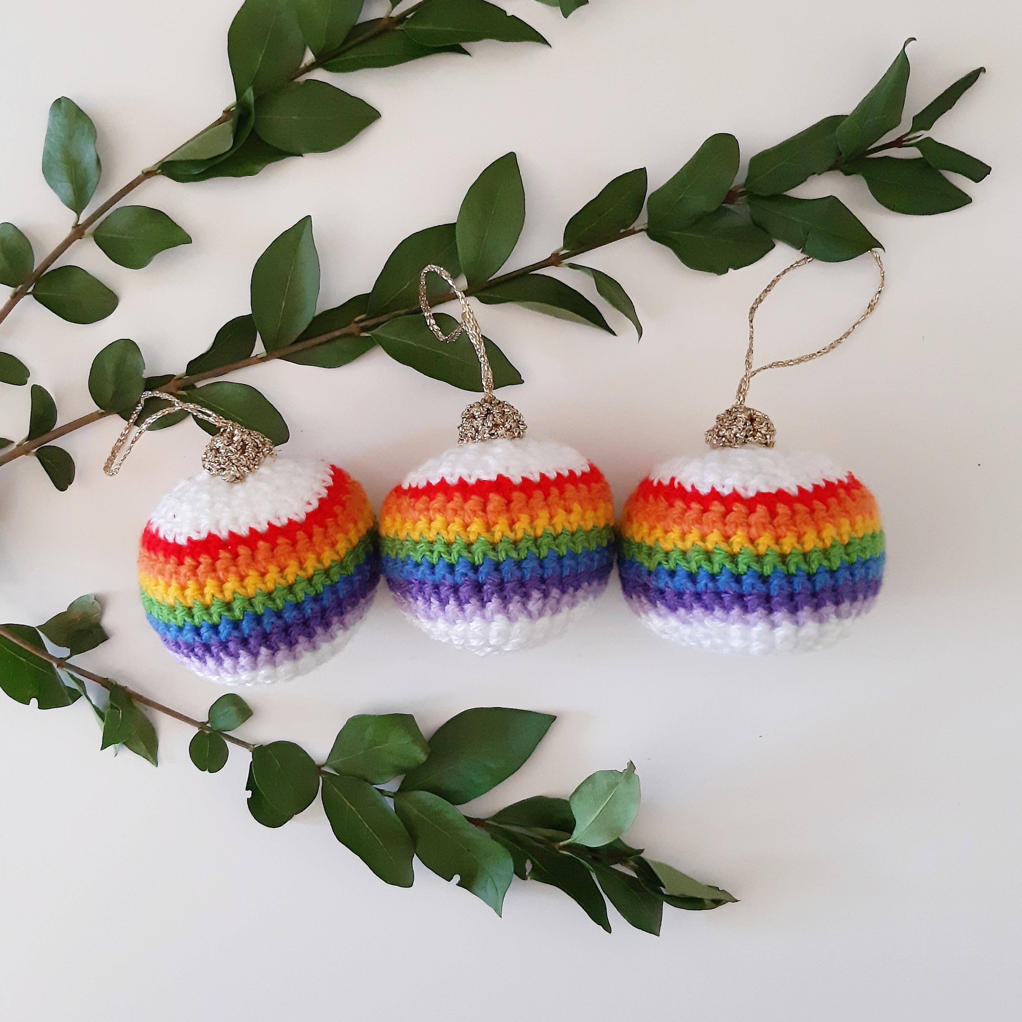 The Pigeon's Nest – wholesale Knitting/Crochet Supplies – Rainbow Bauble Crochet Printed Pattern |2