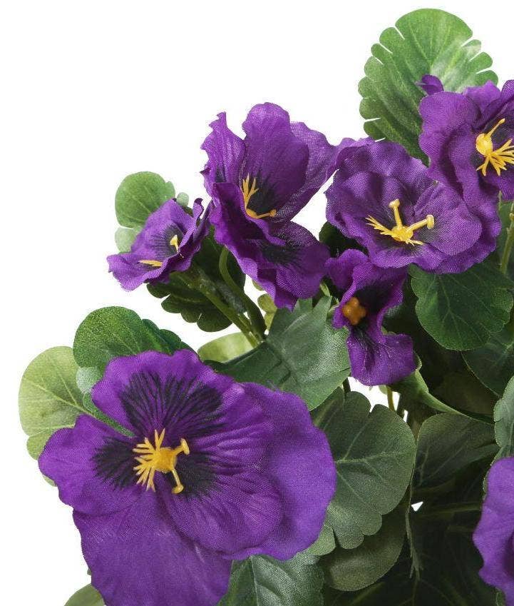Closer2Nature – wholesale Artificial flowers – Artificial 30cm Purple Pansy Plug Plant1