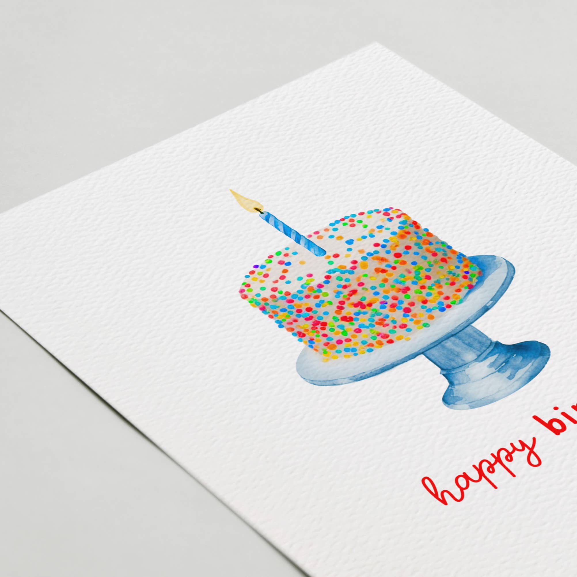 Blue Thistle - Wholesale Birthday Card - Confetti Cake Card, Happy Birthday Card1