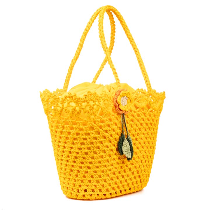 FIRENZE ARTEGIANI - Wholesale Beach Bag - Zeccone women's shoulder bag. Made of cotton, with tassel.25