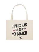 Totebag XXL Mænd - Jeg kan ikke i aften Der er et spil for engroshandel hos Koloris