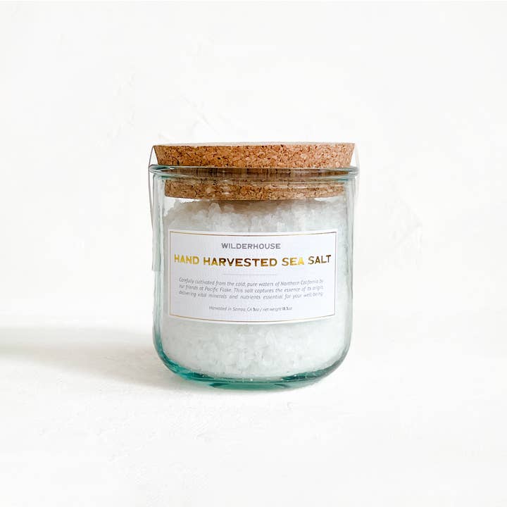 Håndhøstet havsalt for engroshandel hos WILDERHOUSE