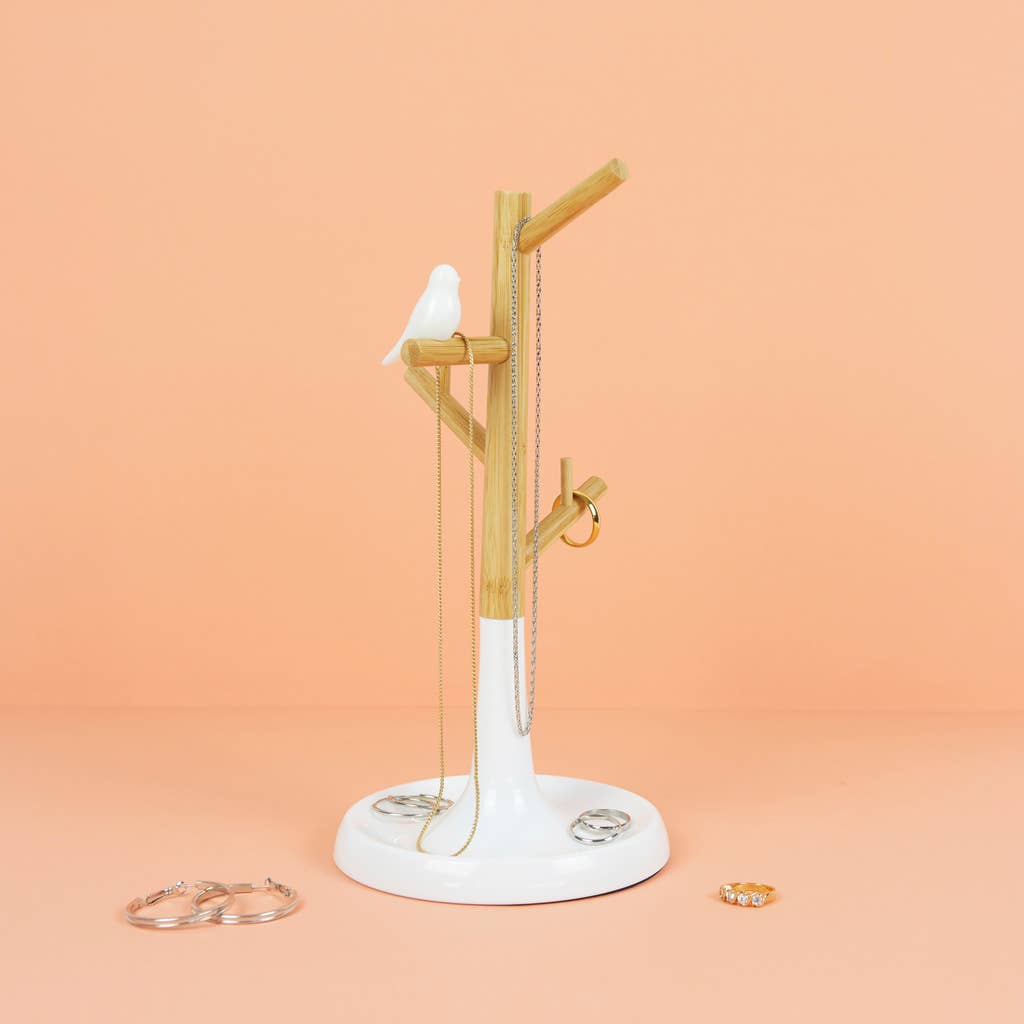 Balvi - Wholesale Jewelry Stand & Display - Collar stand, Birdie, bamboo/plastic3