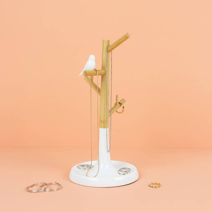 Balvi - Wholesale Jewelry Stand & Display - Collar stand, Birdie, bamboo/plastic3