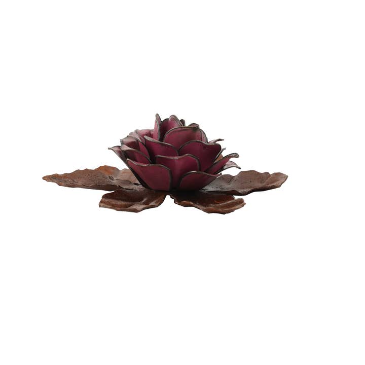 My Amigos Imports - Wholesale Artificial Flowers - Tulia Rustic Metal Rose Flower-Handmade-4.5 in-Beauty-Colors4