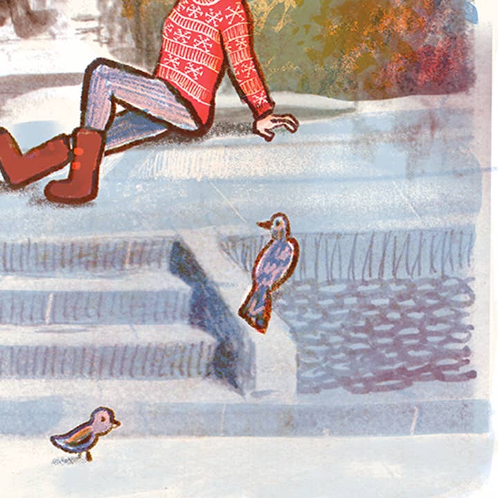 The Culture Curious - Wholesale Postcard - Dupont Circle in Winter postcard1