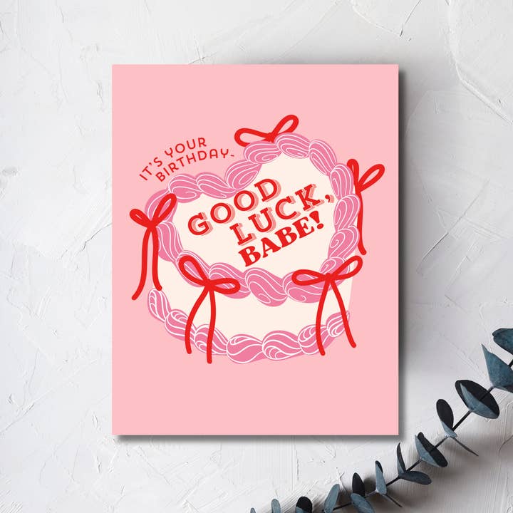 È il tuo compleanno - Buona fortuna tesoro! Biglietto di auguri, compleanno per la vendita all'ingrosso da parte di Urban Belle Designs