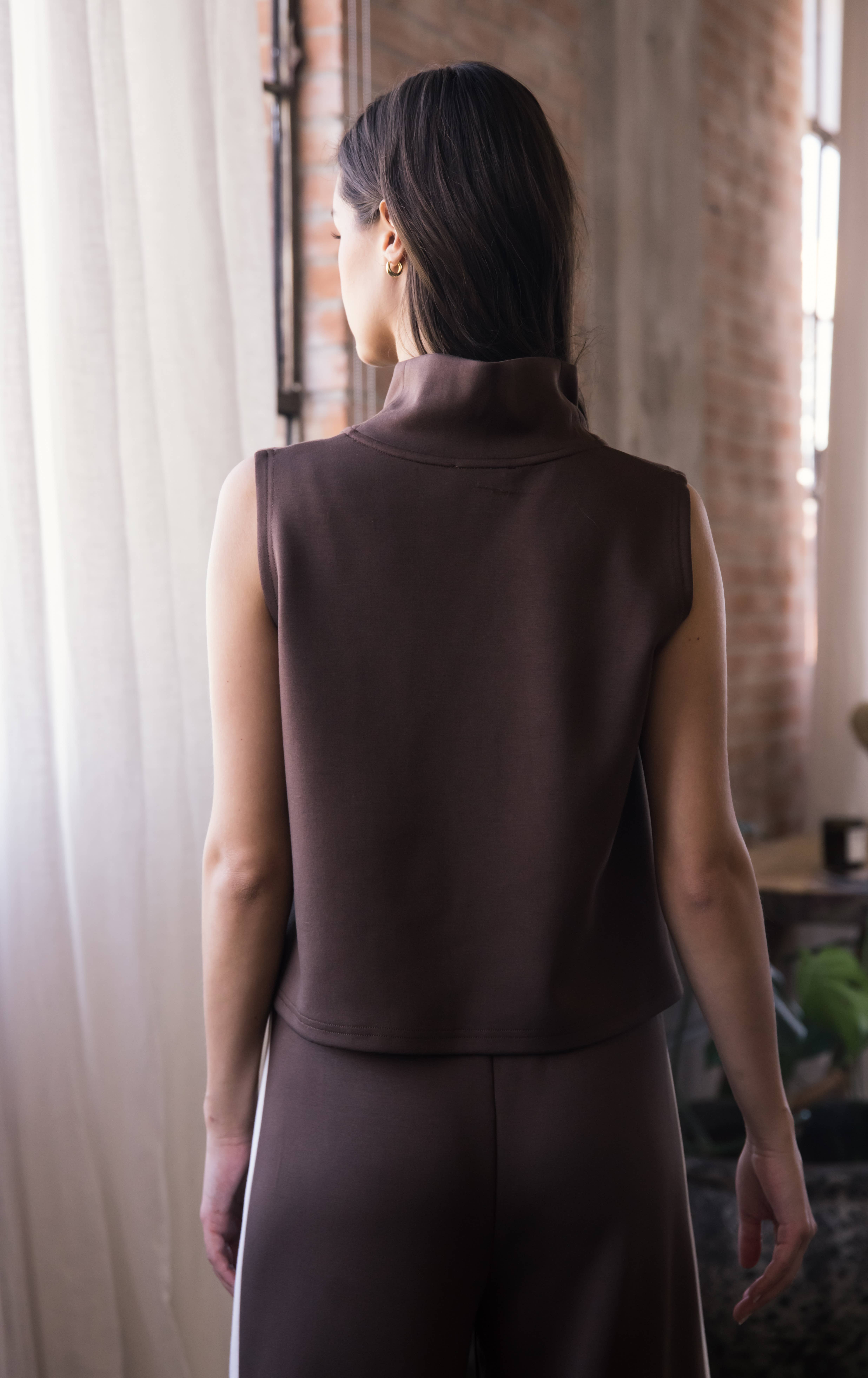 P. CILL - Wholesale Knit Top - Women's - P. CILL Butter Modal Cowl Neck Sleeveless Top34