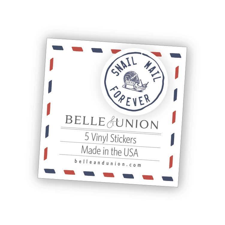 Belle & Union - Wholesale Sticker - Snail Mail Forever Postmark Sticker Set1